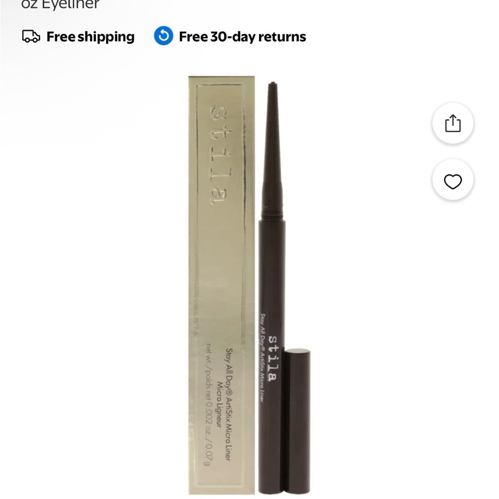 Stila matte Dark Brown Stay All Day ArtiStix Micro Liner